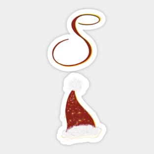 Santa Christmas Playing Card Sticker